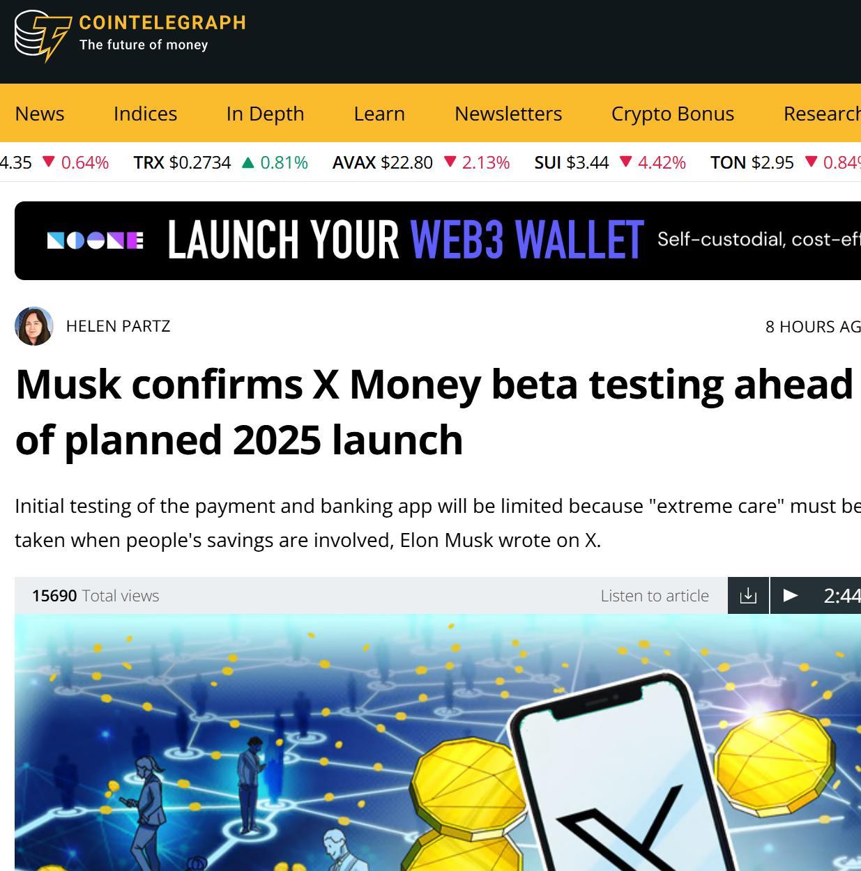 马斯克再次发推，Coinbase瞬间上上涨8.73%